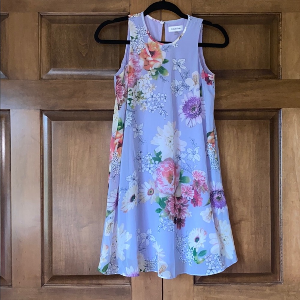 Lavender floral dress
